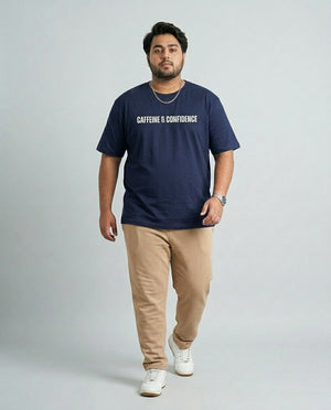 Caffeine & Confidence Plus Size Men Premium Tee