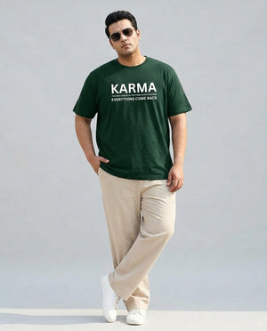 Karma Plus Size Men Premium Tee