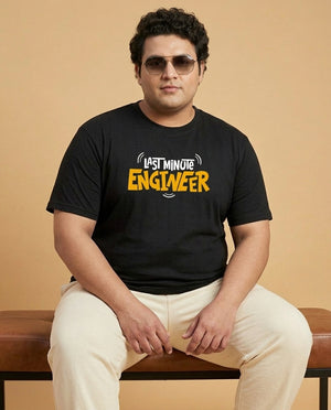 Last Minute Engineer Plus Size Men Premium Tee
