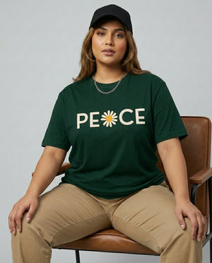 Peace Plus Size Women Premium Tee