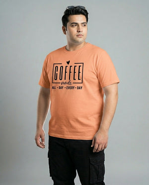 Coffee All Day Every Day Plus Size Men Premium Tee