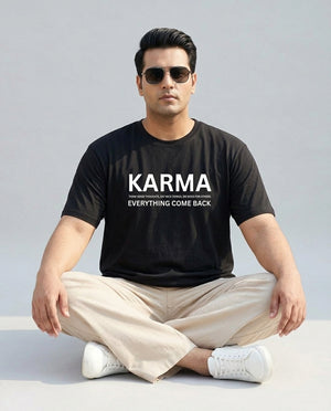 Karma Plus Size Men Premium Tee