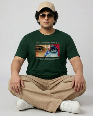 Radha Krishna Plus Size Men Premium Tee