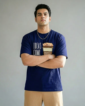 Ideas Come After Coffee Plus Size Men Premium Tee
