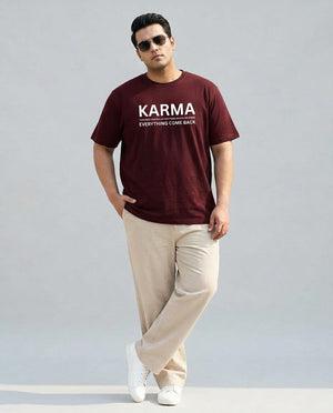 Karma Plus Size Men Premium Tee