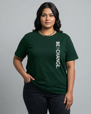 Be The Change Plus Size Women Premium Tee
