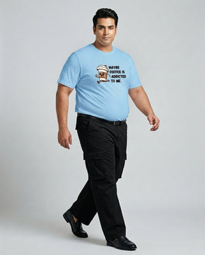 May Be Coffee Is Addicted To Me Plus Size Men Premium Tee