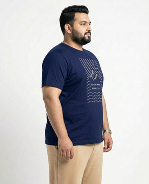 Explore More Worry Less Plus Size Men Premium Tee