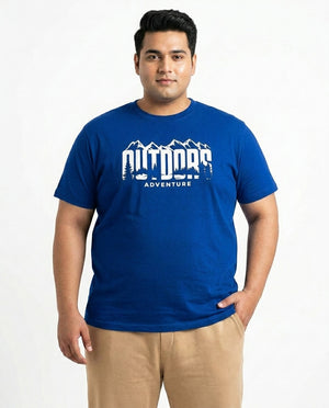Outdoor Adventure Plus Size Men Premium Tee