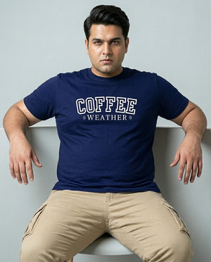 Coffee Weather Plus Size Men Premium Tee