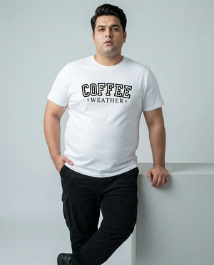 Coffee Weather Plus Size Men Premium Tee