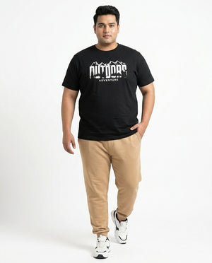 Outdoor Adventure Plus Size Men Premium Tee
