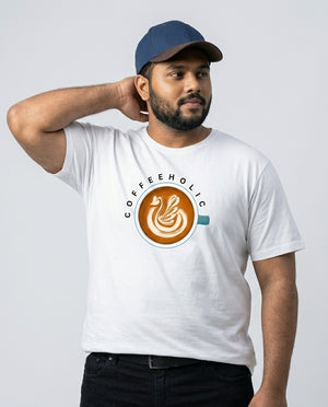 Coffeeholic Plus Size Men Premium Tee