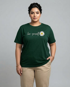 Love Yourself Plus Size Women Premium Tee