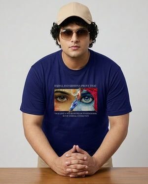 Radha Krishna Plus Size Men Premium Tee