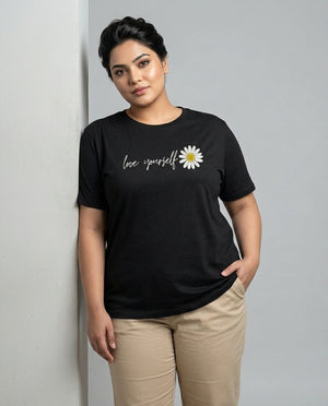 Love Yourself Plus Size Women Premium Tee
