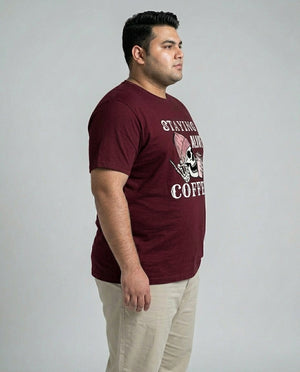 Staying Alive Coffee Plus Size Men Premium Tee