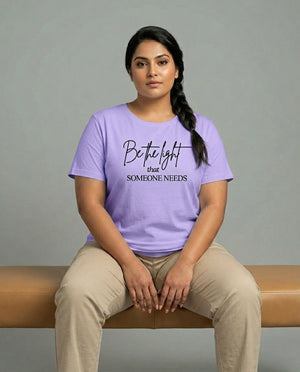 Be The Light Plus Size Women Premium Tee
