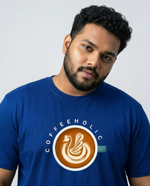 Coffeeholic Plus Size Men Premium Tee