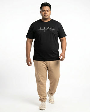 Mountain Pulse Plus Size Men Premium Tee