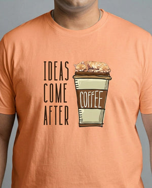 Ideas Come After Coffee Plus Size Men Premium Tee