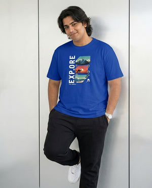 Explore Plus Size Men Premium Tee