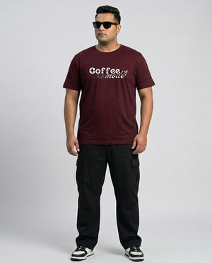 Coffee Mode Plus Size Men Premium Tee