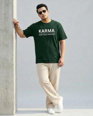 Karma Plus Size Men Premium Tee