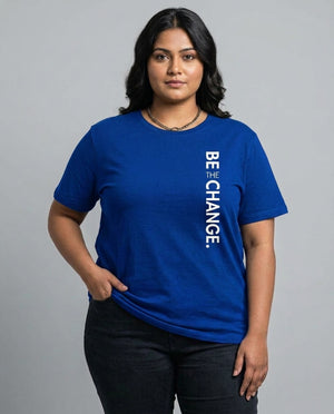 Be The Change Plus Size Women Premium Tee