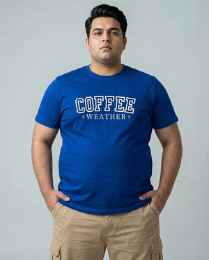 Coffee Weather Plus Size Men Premium Tee