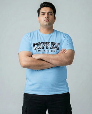 Coffee Weather Plus Size Men Premium Tee