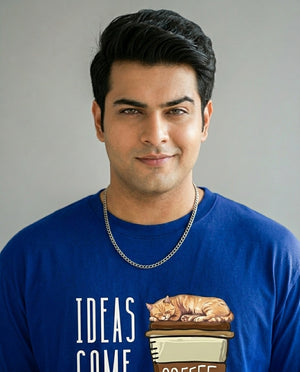 Ideas Come After Coffee Plus Size Men Premium Tee