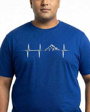 Mountain Pulse Plus Size Men Premium Tee