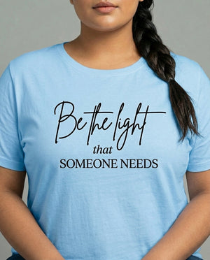Be The Light Plus Size Women Premium Tee