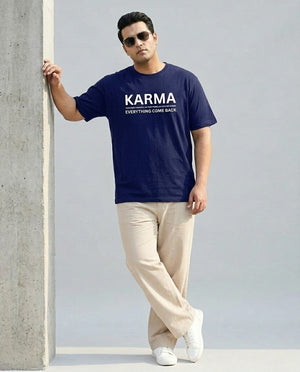 Karma Plus Size Men Premium Tee