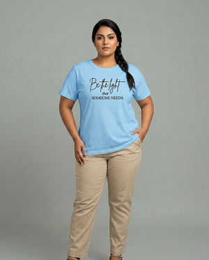 Be The Light Plus Size Women Premium Tee
