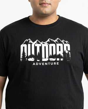 Outdoor Adventure Plus Size Men Premium Tee
