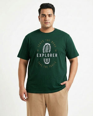 Explorer Foot Plus Size Men Premium Tee