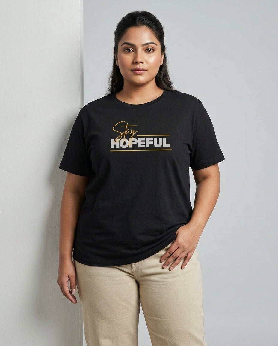 Stay Hopeful Plus Size Women Premium Tee