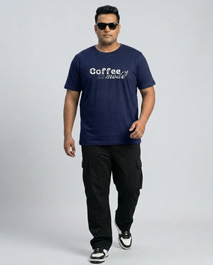 Coffee Mode Plus Size Men Premium Tee