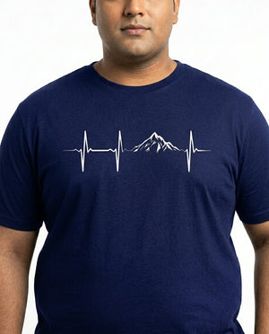 Mountain Pulse Plus Size Men Premium Tee