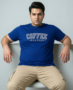 Coffee Weather Plus Size Men Premium Tee