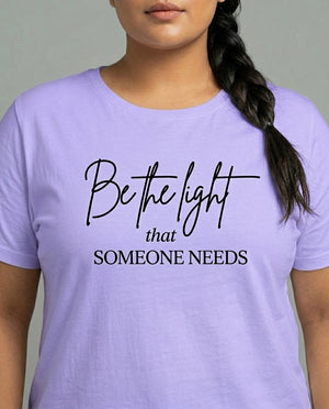 Be The Light Plus Size Women Premium Tee