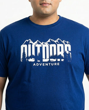 Outdoor Adventure Plus Size Men Premium Tee