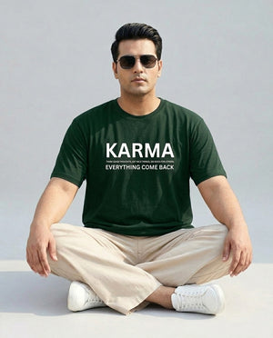 Karma Plus Size Men Premium Tee