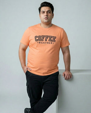 Coffee Weather Plus Size Men Premium Tee