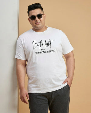 Be The Light Plus Size Men Premium Tee