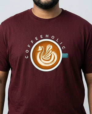 Coffeeholic Plus Size Men Premium Tee