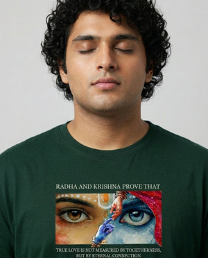 Radha Krishna Plus Size Men Premium Tee