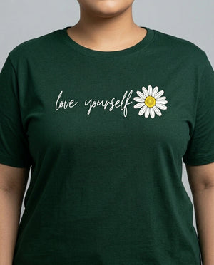 Love Yourself Plus Size Women Premium Tee